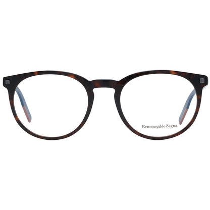 Ermenegildo Zegna Brown Men Glasses Frame - The Gentlemen's Vault