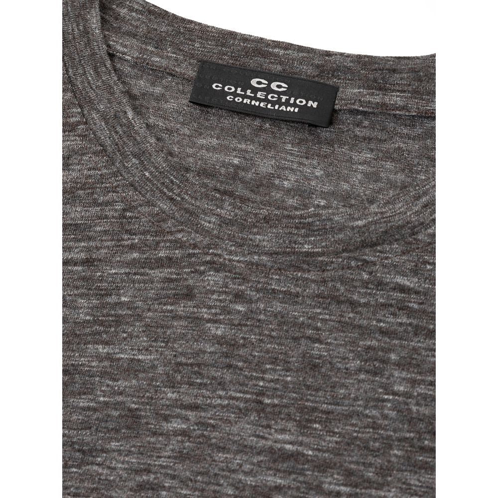 Corneliani Gray Wool T-Shirt - The Gentlemen's Vault