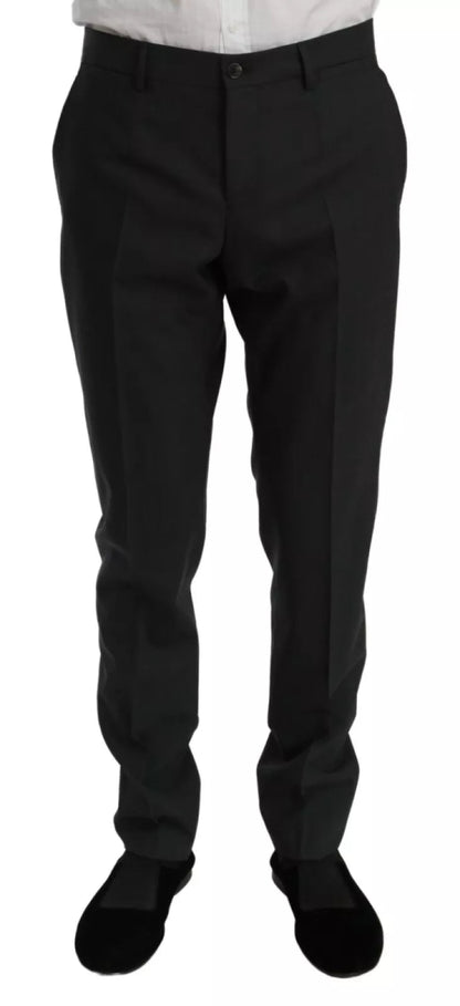 Dolce & Gabbana Slim Fit MARTINI Wool Gray Suit - The Gentlemen's Vault