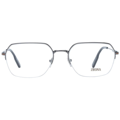 Ermenegildo Zegna Gray Men Glasses Frame - The Gentlemen's Vault
