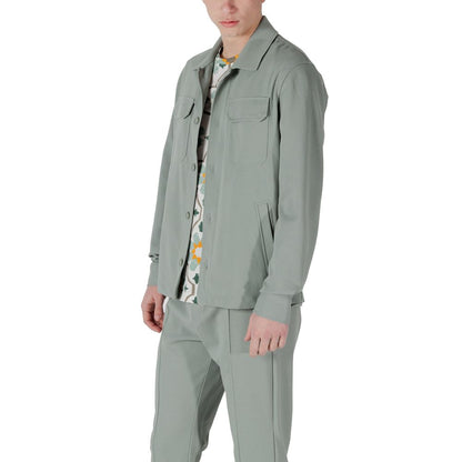 Antony Morato Green Polyester Shirt - The Gentlemen's Vault