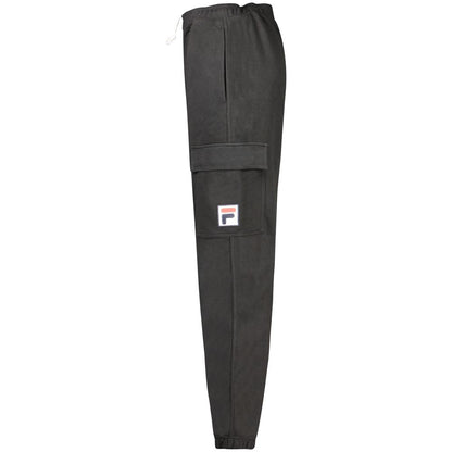 Fila Black Cotton Pant - The Gentlemen's Vault