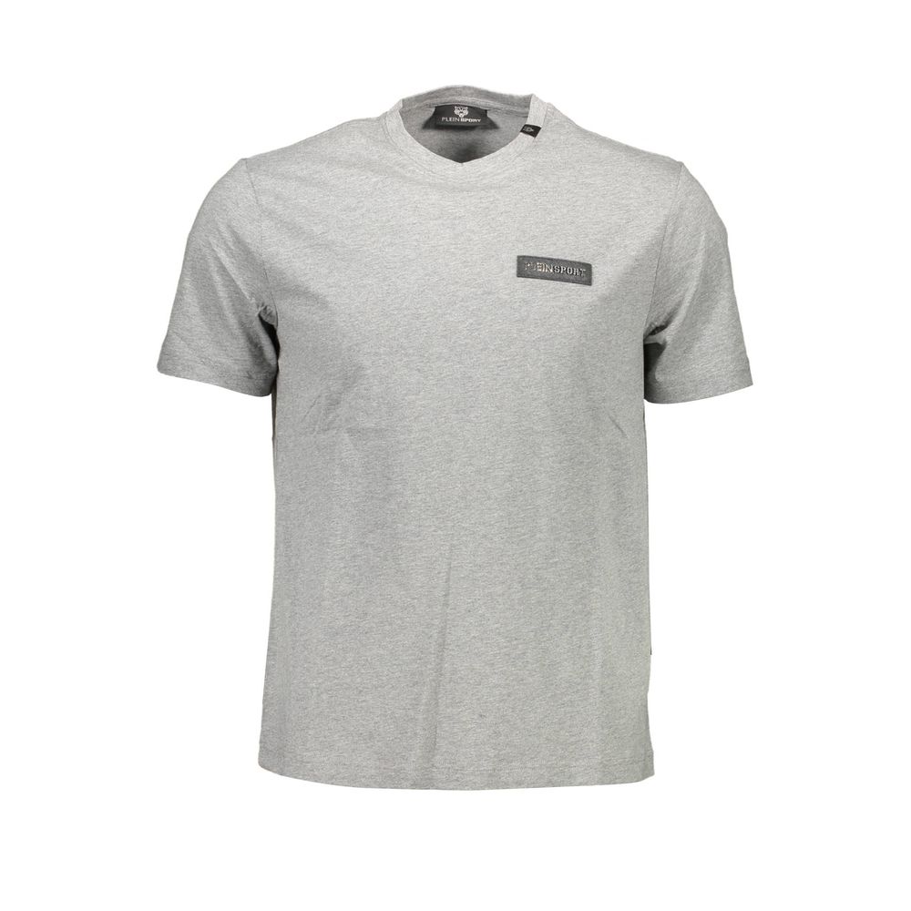 Plein Sport Gray Cotton Men T-Shirt - The Gentlemen's Vault