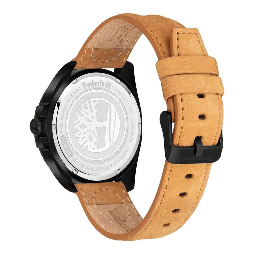 Timberland Brown Leather Dress Watch - The Gentlemen's Vault