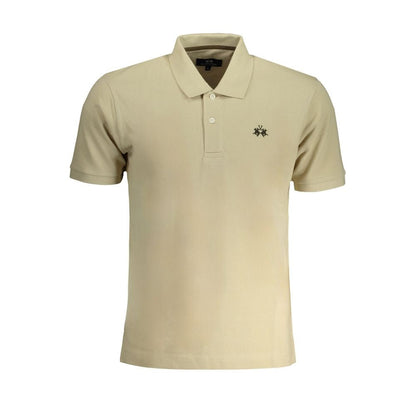 La Martina Beige Cotton Polo Shirt - The Gentlemen's Vault
