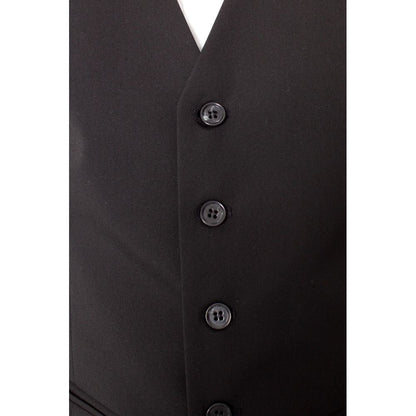 Selected Black Polyester Waistcoat - The Gentlemen's Vault