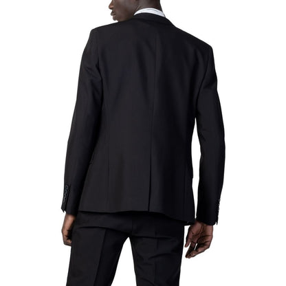 Antony Morato Black Polyester Blazer - The Gentlemen's Vault