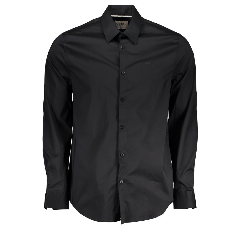 Guess Jeans Black Cotton Shirt - The Gentlemen's Vault