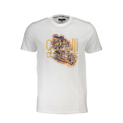 Cavalli Class White Cotton T-Shirt - The Gentlemen's Vault