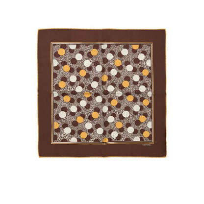 Tom Ford Brown Silk Pocket Square - The Gentlemen's Vault