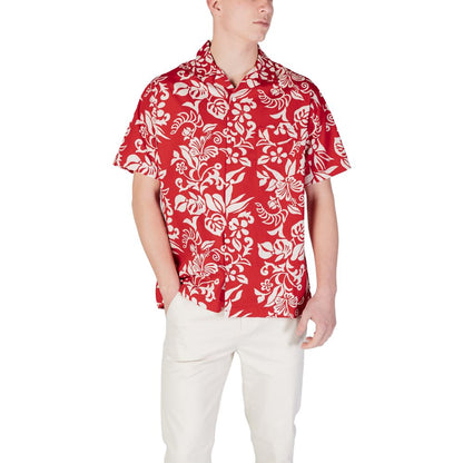 Replay Red Cotton Shortsleeve Shirt - The Gentlemen's Vault