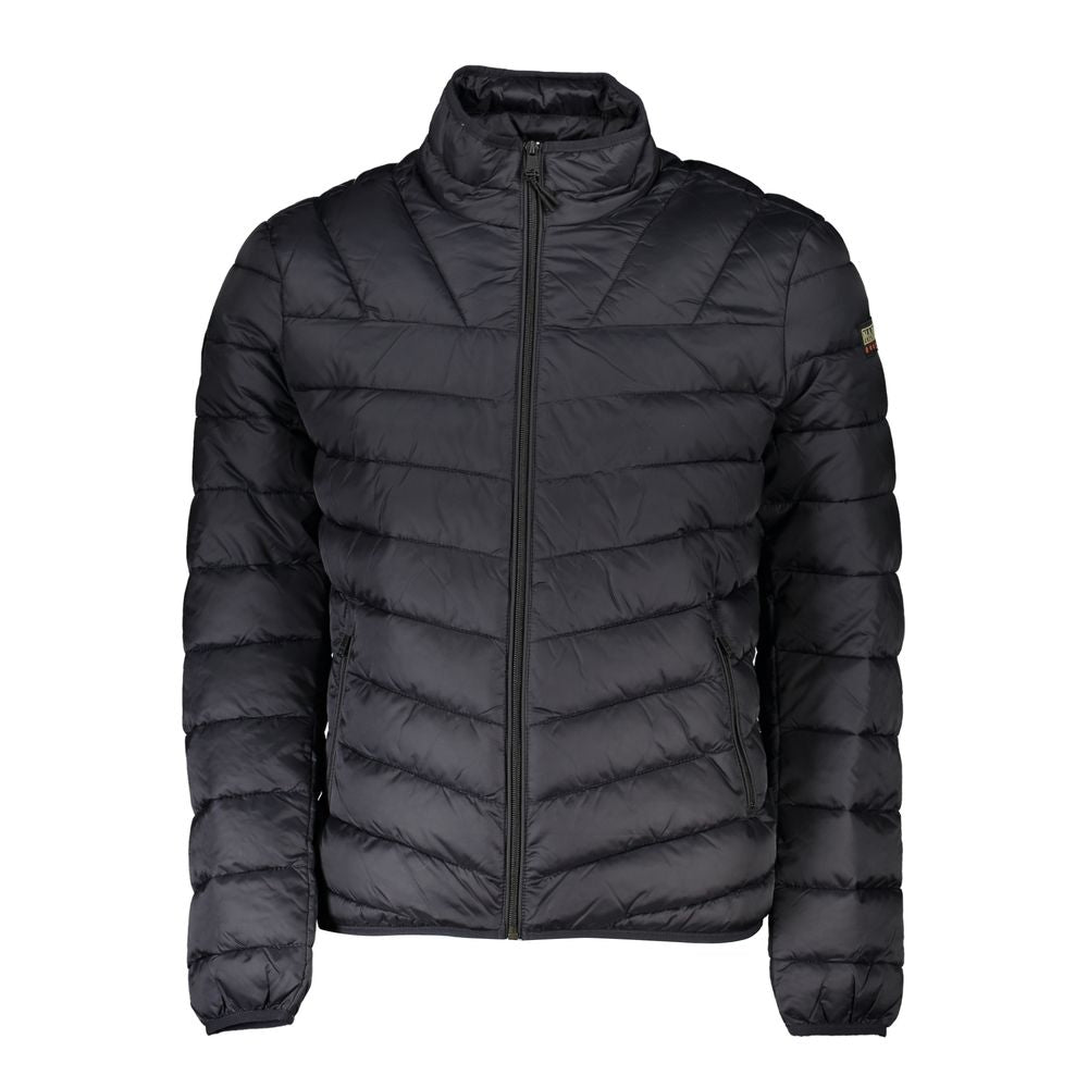 Napapijri Black Polyamide Men Jacket - The Gentlemen's Vault