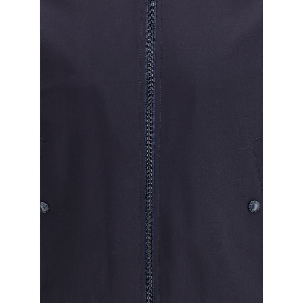 Thom Browne Blue Wool Bomber - The Gentlemen's Vault