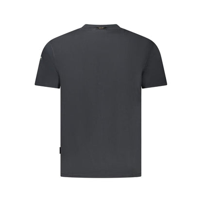 Napapijri Black Cotton Men T-Shirt - The Gentlemen's Vault