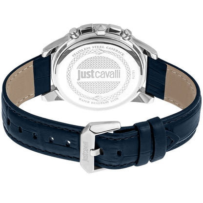 Just Cavalli Black Leather Dress Watch - The Gentlemen's Vault