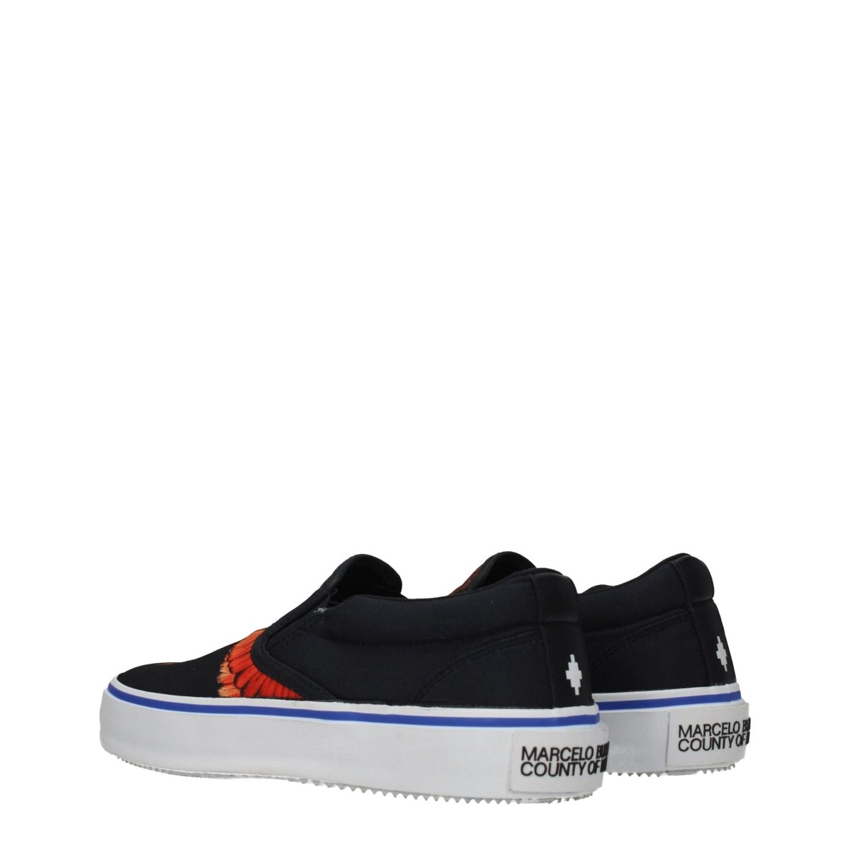 Marcelo Burlon Black Fabric Slip - On Loafers - The Gentlemen's Vault