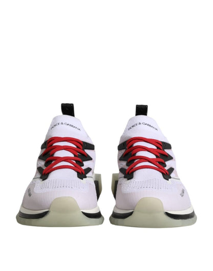 Dolce & Gabbana White SORRENTO Sport Stretch Sneakers Shoes - The Gentlemen's Vault