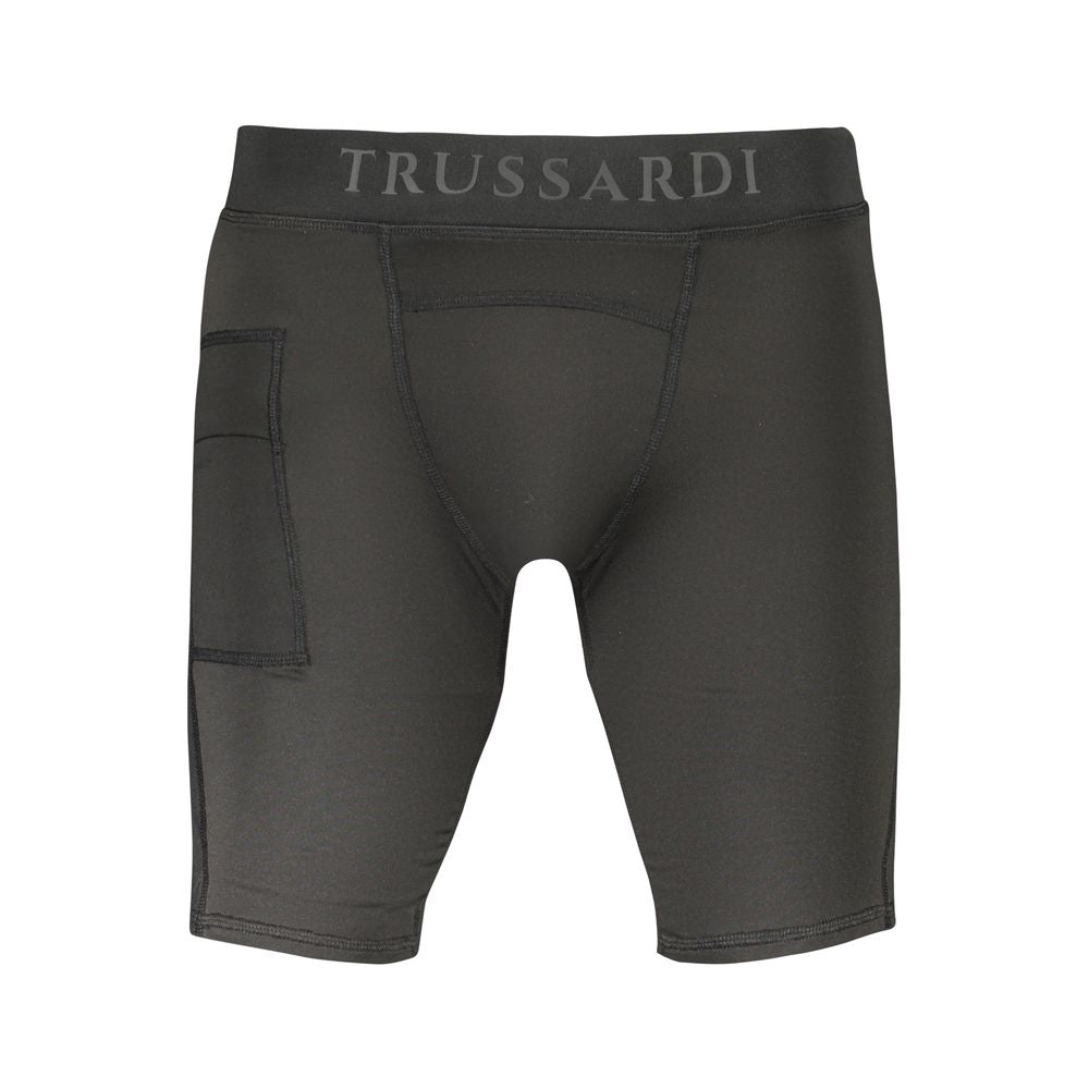 Trussardi Black Polyester Pant - The Gentlemen's Vault