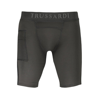 Trussardi Black Polyester Pant - The Gentlemen's Vault