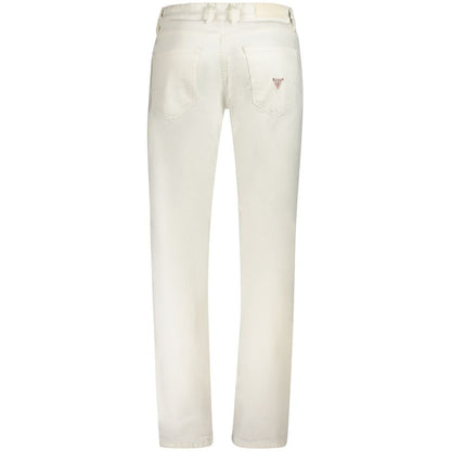 Guess Jeans White Cotton Men Jeans - The Gentlemen's Vault