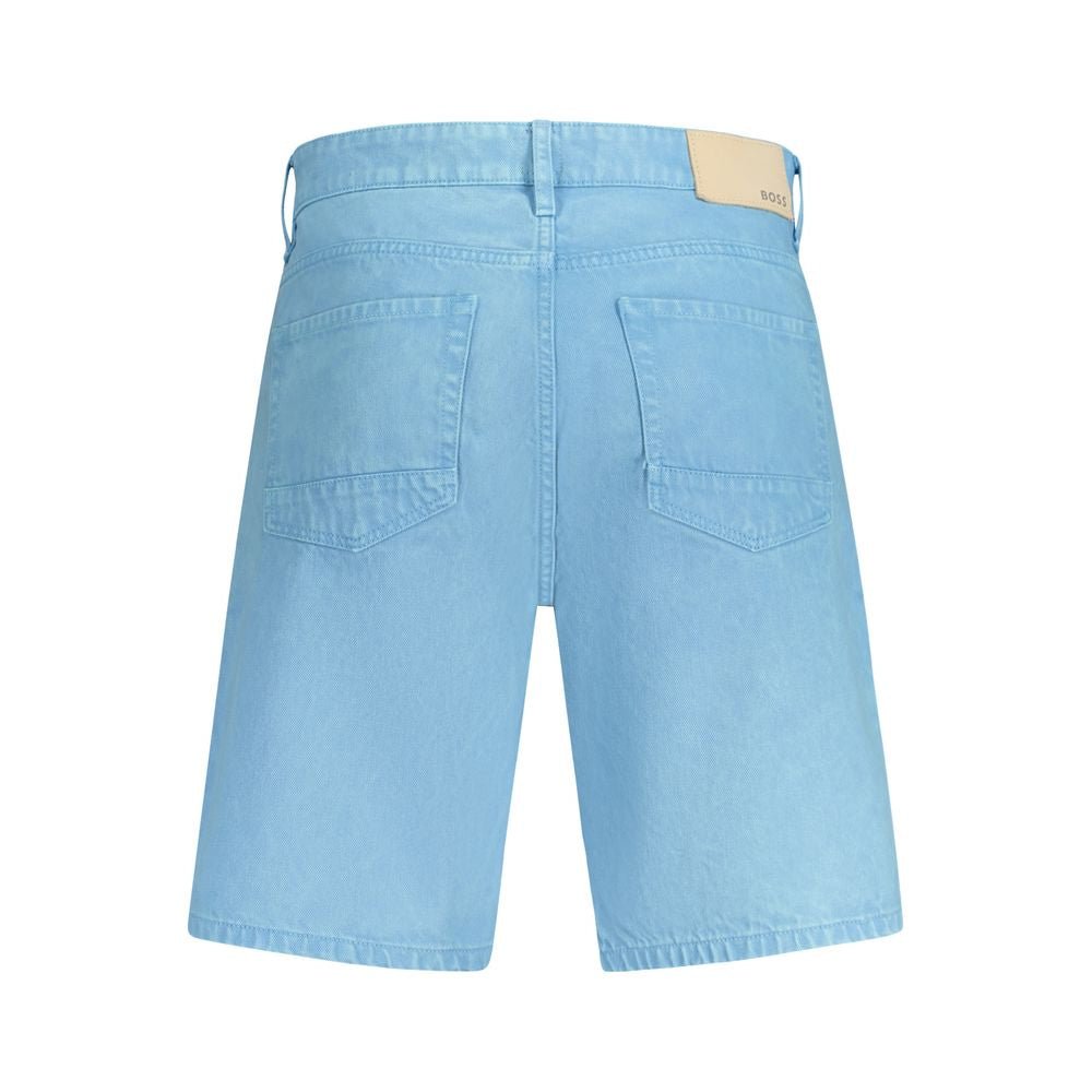 Hugo Boss Blue Cotton Short - The Gentlemen's Vault