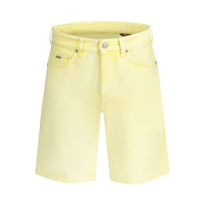 Hugo Boss Yellow Cotton Short - The Gentlemen's Vault