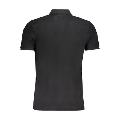Gianmarco Venturi Black Cotton Polo Shirt - The Gentlemen's Vault