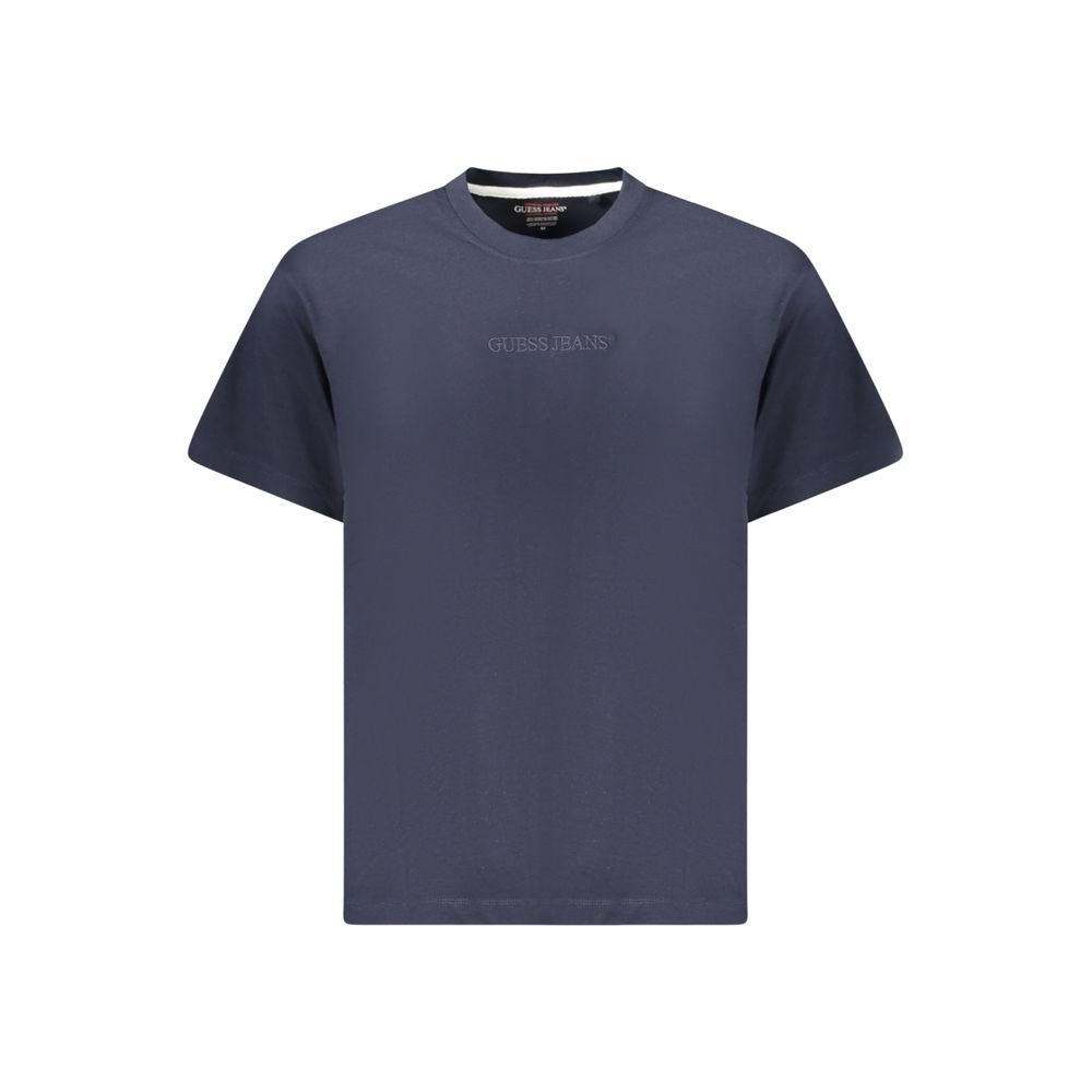 Guess Jeans Blue Cotton T-Shirt - The Gentlemen's Vault