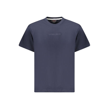 Guess Jeans Blue Cotton T-Shirt - The Gentlemen's Vault