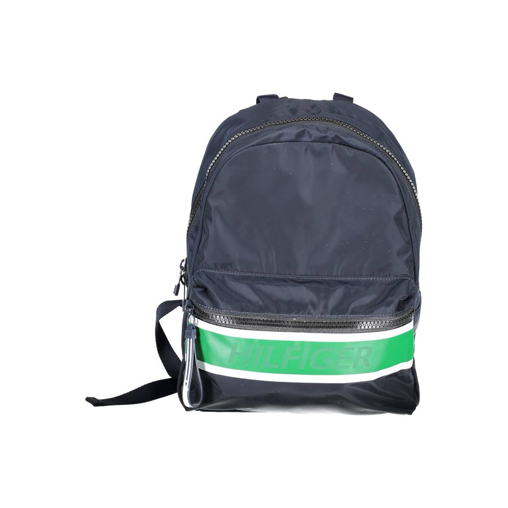 Tommy Hilfiger Blue Polyester Backpack - The Gentlemen's Vault