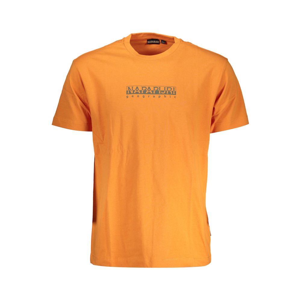 Napapijri Orange Cotton T-Shirt - The Gentlemen's Vault