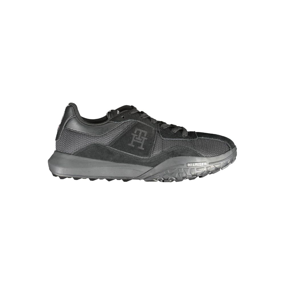 Tommy Hilfiger Black Polyester Sneaker - The Gentlemen's Vault
