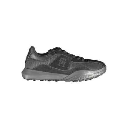 Tommy Hilfiger Black Polyester Sneaker - The Gentlemen's Vault