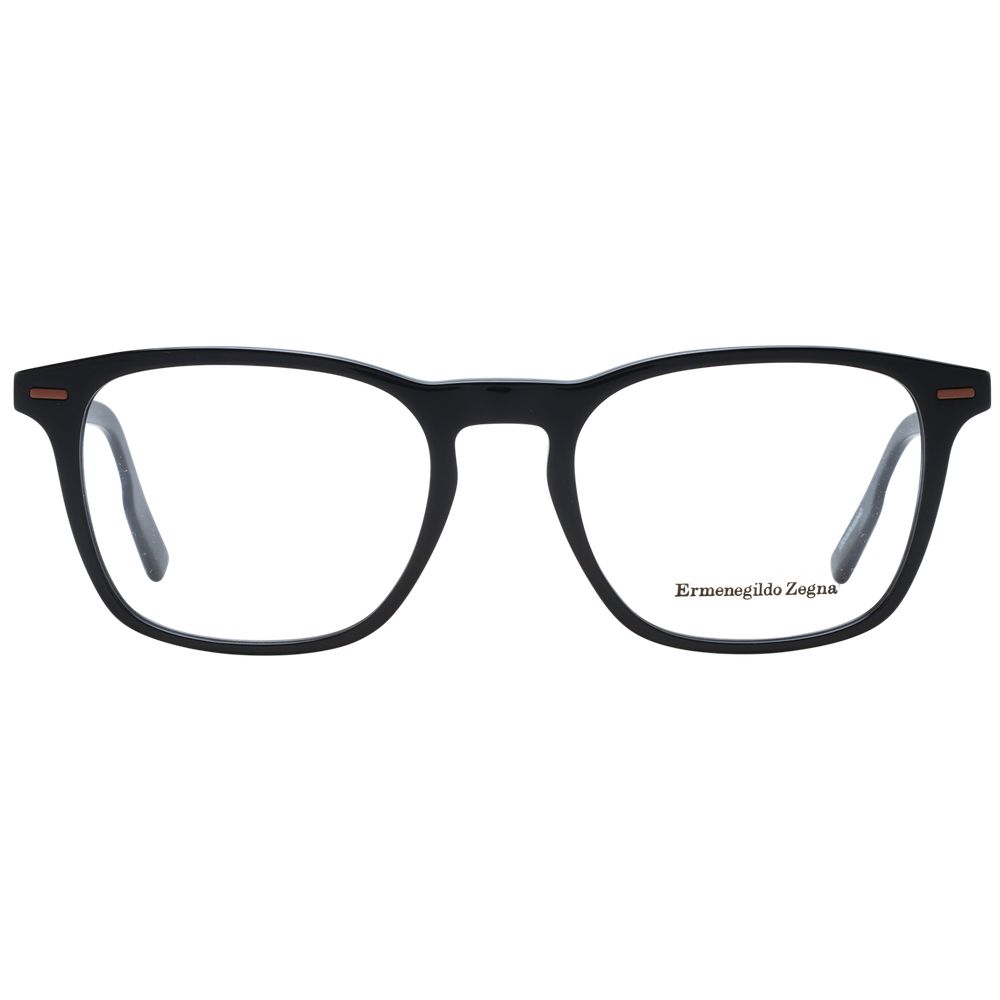 Ermenegildo Zegna Black Men Glasses Frame - The Gentlemen's Vault