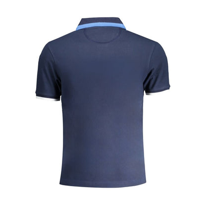 La Martina Blue Cotton Polo Shirt - The Gentlemen's Vault