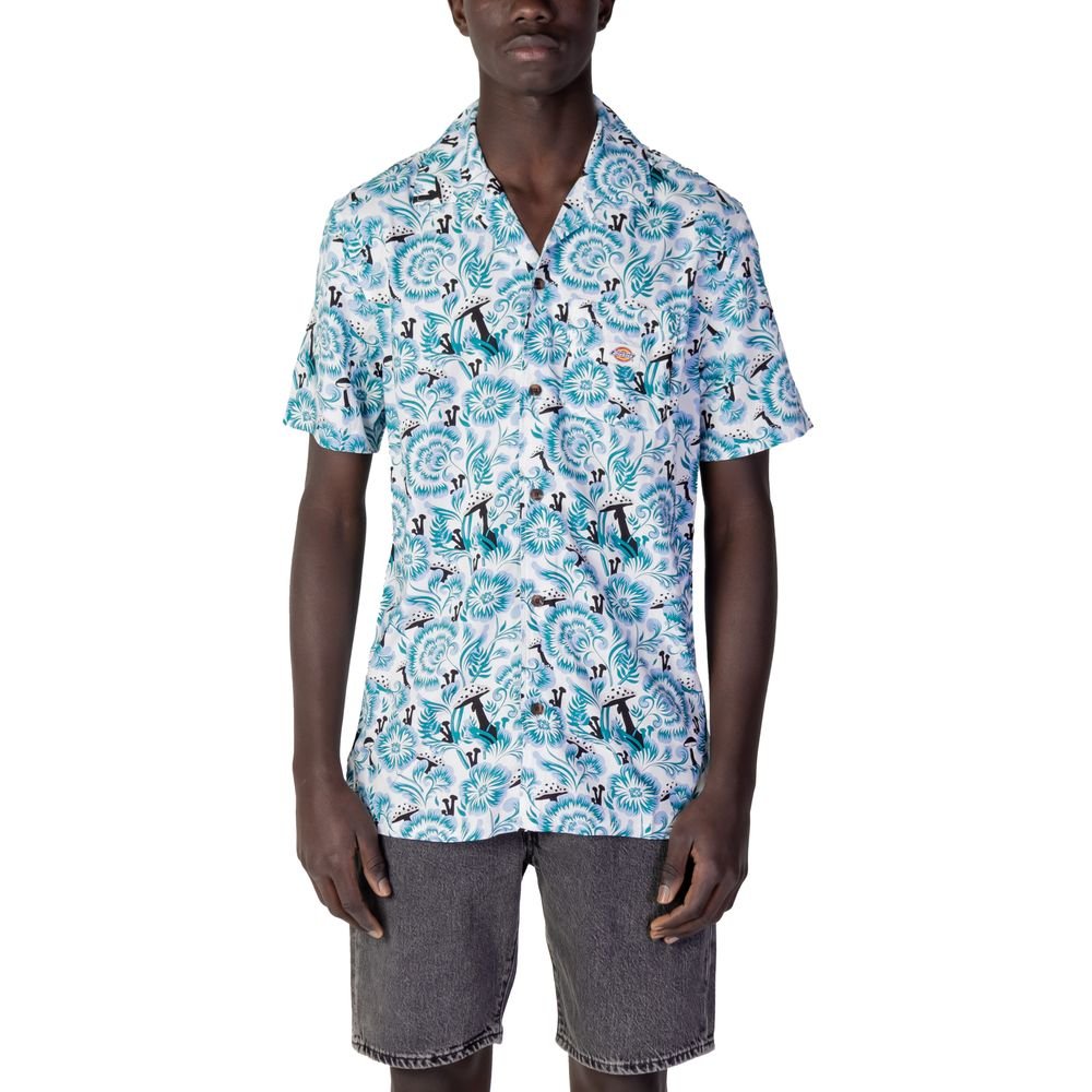 Dickies Blue Cotton Shortsleeve Shirt - The Gentlemen's Vault