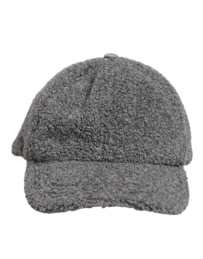 Dolce & Gabbana Gray Wool Fleece Rapper Men Baseball Capello Hat - The Gentlemen's Vault
