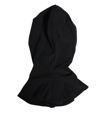 Dolce & Gabbana Black Nylon Elastane Balaclava Hood Face Cover Hat - The Gentlemen's Vault