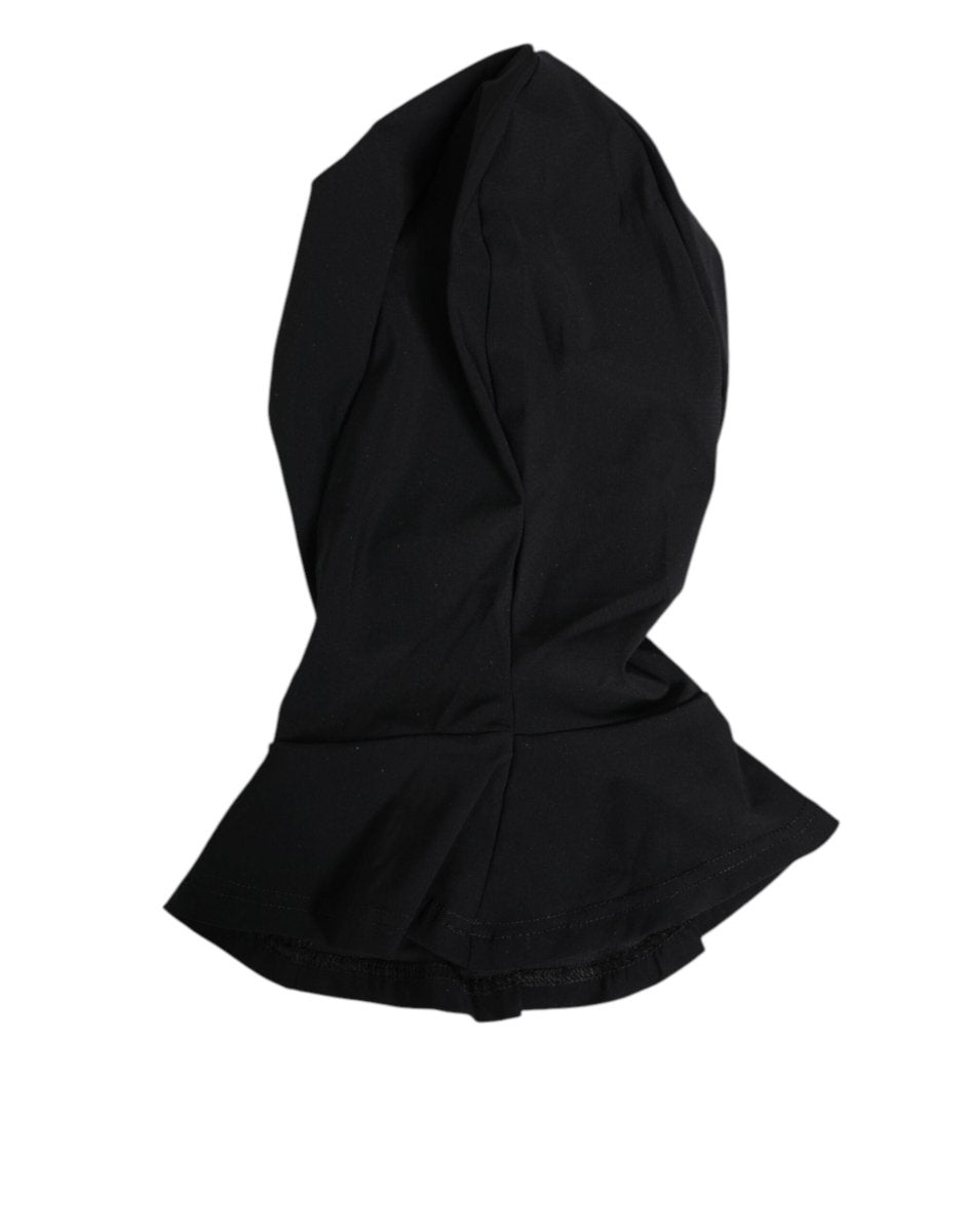 Dolce & Gabbana Black Nylon Elastane Balaclava Hood Face Cover Hat - The Gentlemen's Vault