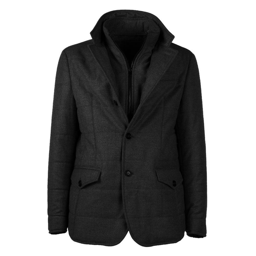 Made in Italy Elegant Wool - Cashmere Men's Coat - The Gentlemen's Vault