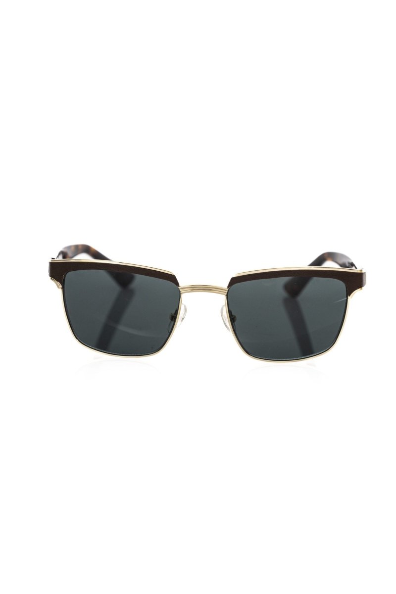Frankie Morello Brown Metallic Fibre Men Sunglass - The Gentlemen's Vault