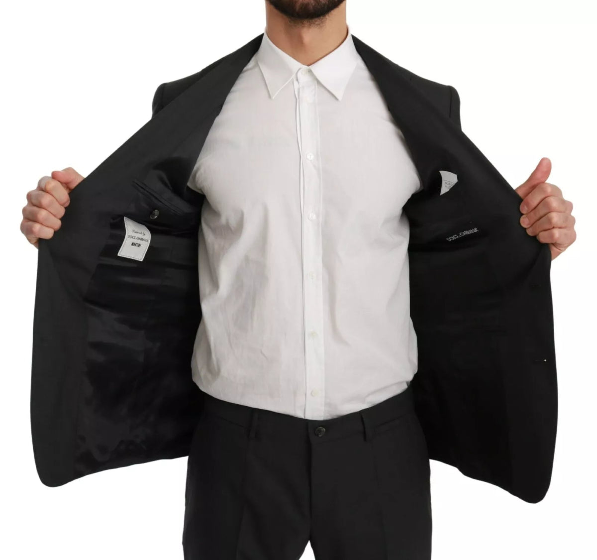 Dolce & Gabbana Slim Fit MARTINI Wool Gray Suit - The Gentlemen's Vault