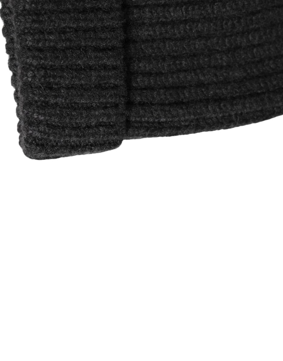 Dolce & Gabbana Black Cashmere Knitted Beanie Men Capello Hat - The Gentlemen's Vault