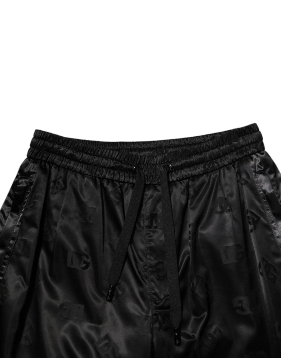Dolce & Gabbana Black Logo DG Print Men Jogger Sweatpants Pants - The Gentlemen's Vault