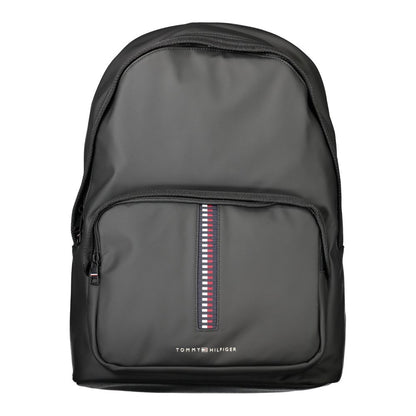Tommy Hilfiger Black Polyethylene Men Backpack - The Gentlemen's Vault
