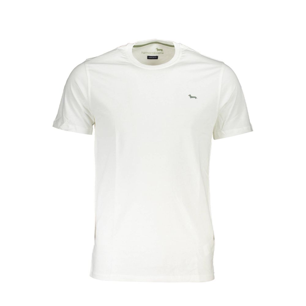 Harmont & Blaine White Cotton T-Shirt - The Gentlemen's Vault