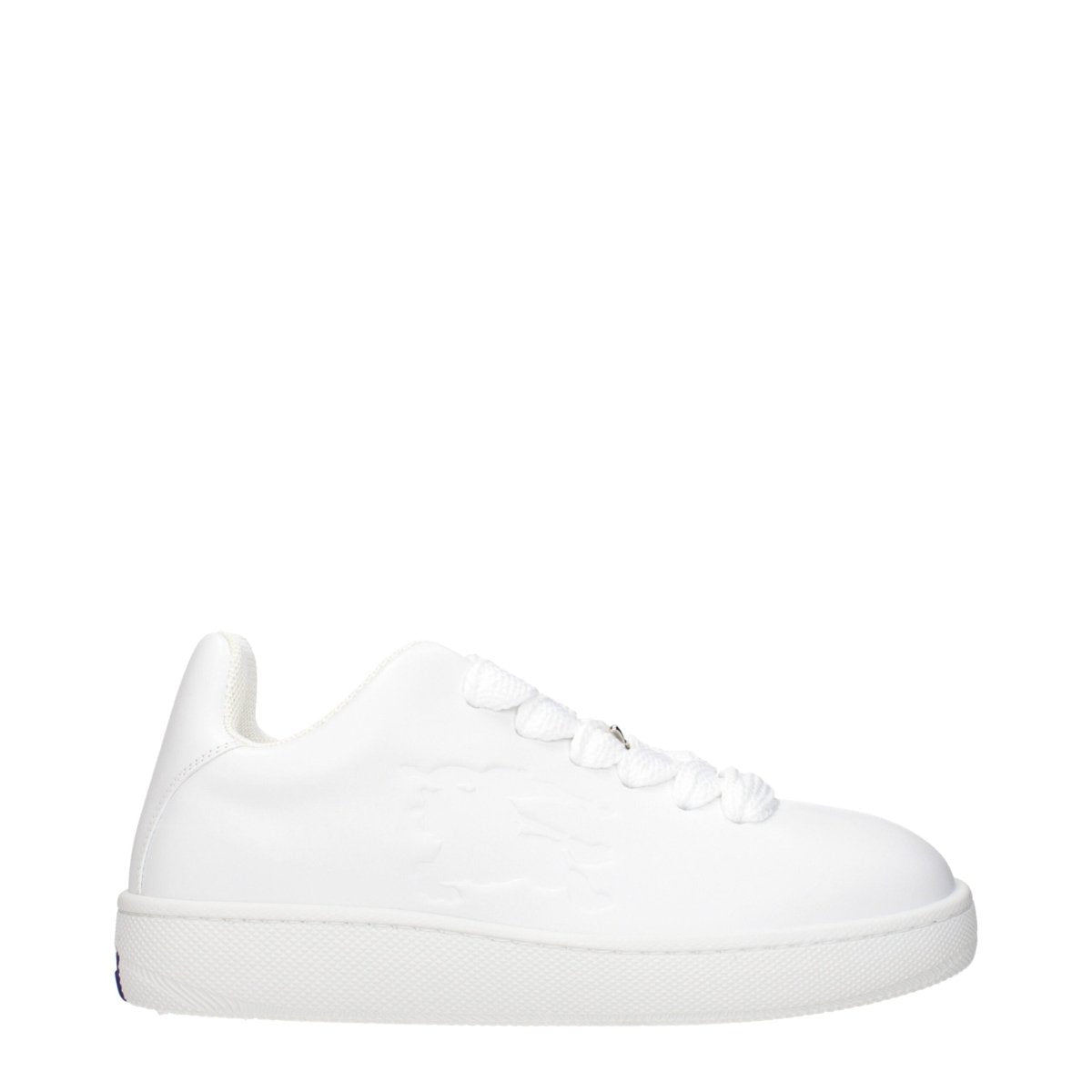 Burberry White Leather Low Tops - The Gentlemen's Vault