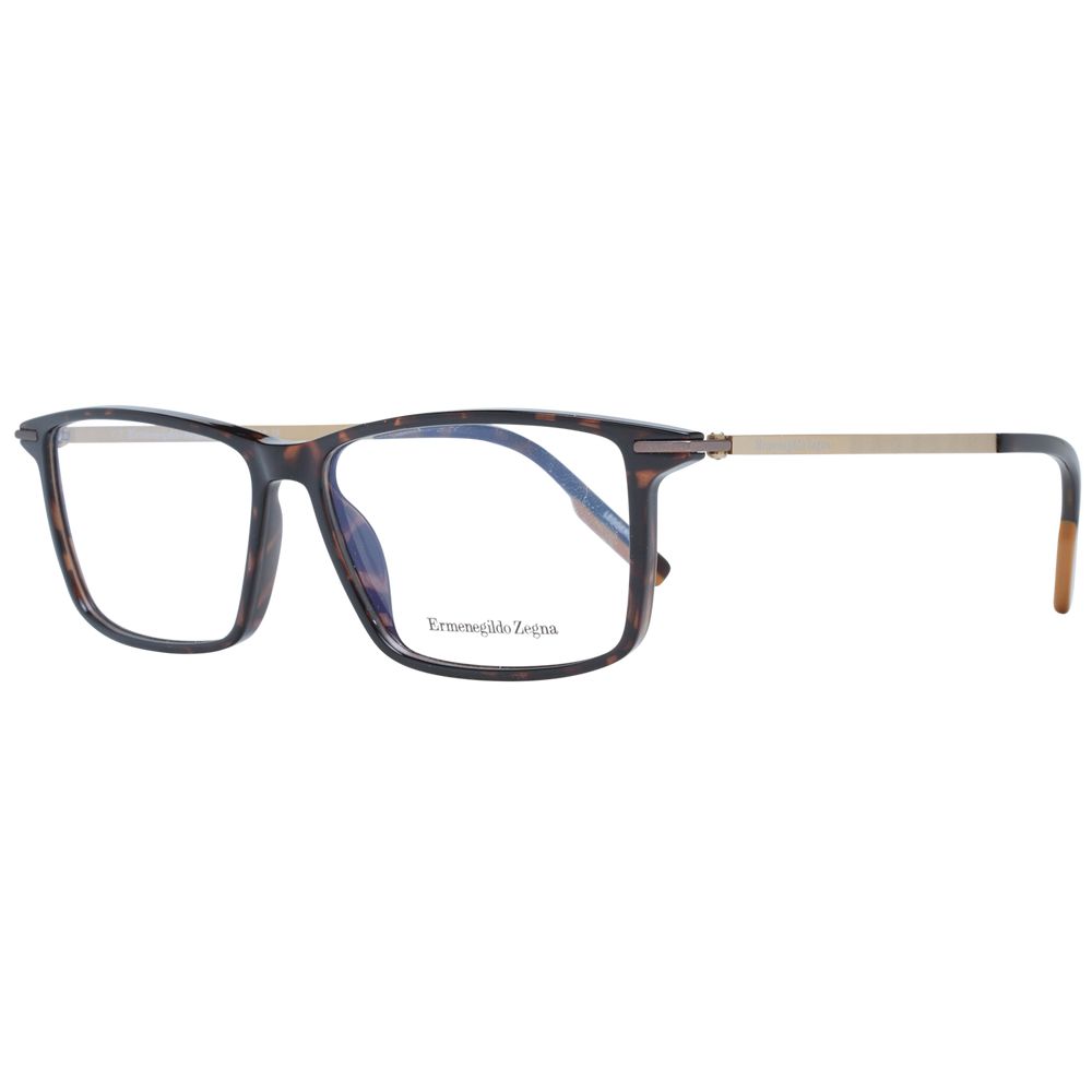 Ermenegildo Zegna Brown Men Glasses Frame - The Gentlemen's Vault