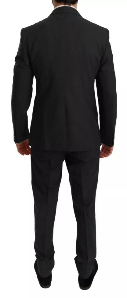 Dolce & Gabbana Slim Fit MARTINI Wool Gray Suit - The Gentlemen's Vault