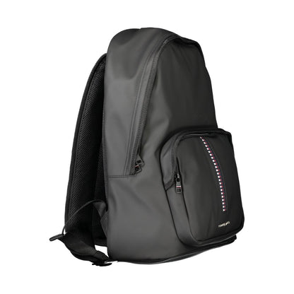 Tommy Hilfiger Black Polyethylene Men Backpack - The Gentlemen's Vault